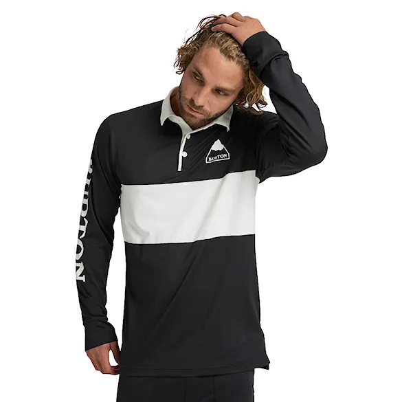Tričko Burton Midweight Rugby true black/stout white 2024 - 1
