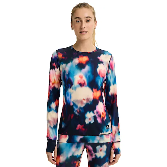 Tričko Burton Wms Midweight Crew floral blur 2026 - 1