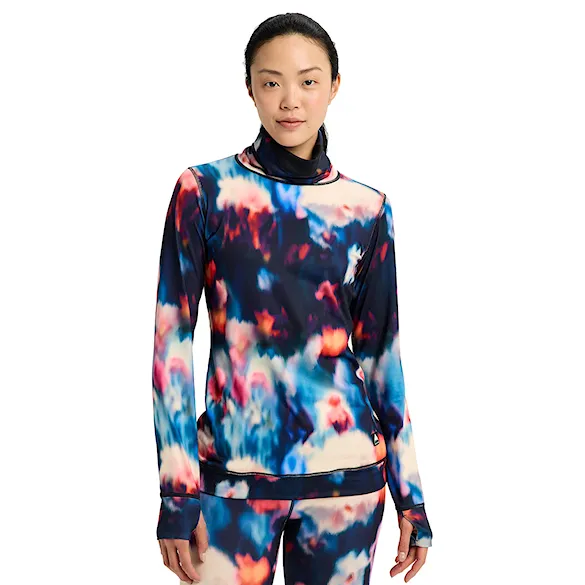 Tričko Burton Wms Midweight Long Neck floral blur 2026 - 1