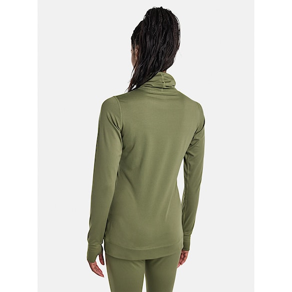 T-shirt Burton Wms Midweight Long Neck forest moss 2025 - 2