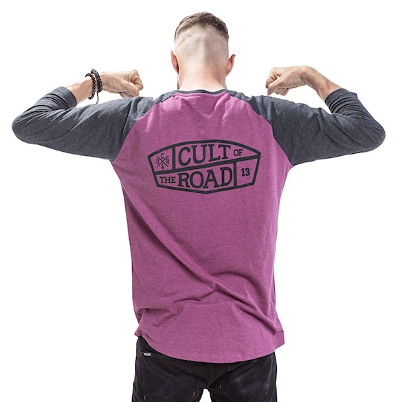 Tričko Cult of the Road Gas Raglan maroon 2019 - 1
