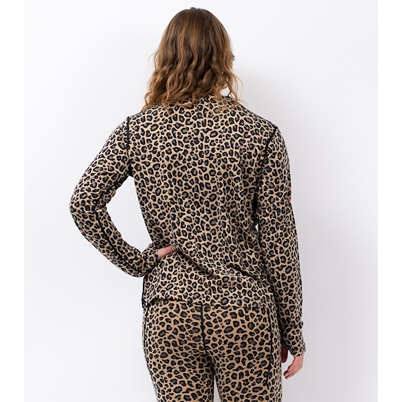 Tričko Eivy Loose Fit Merino Wool Top leopard 2026 - 2
