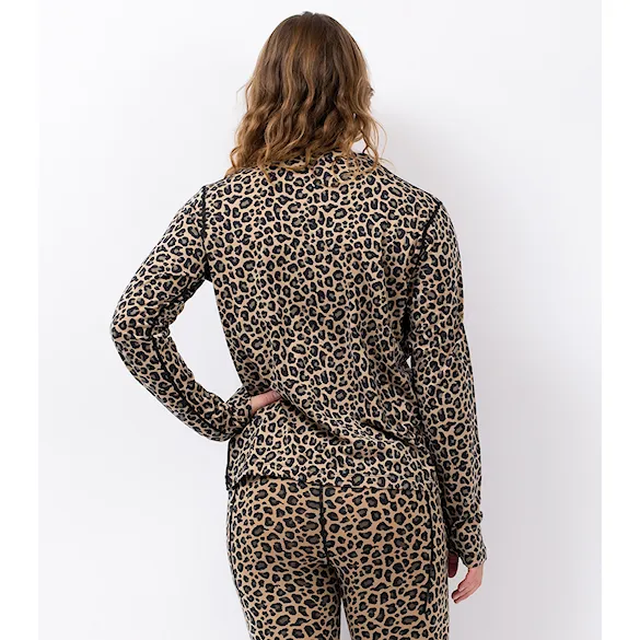 Tričko Eivy Loose Fit Merino Wool Top leopard 2026 - 2
