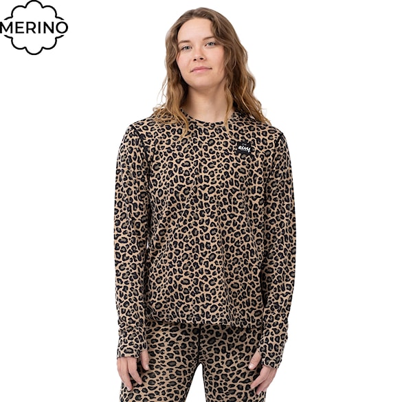 Tričko Eivy Loose Fit Merino Wool Top leopard 2026 - 1