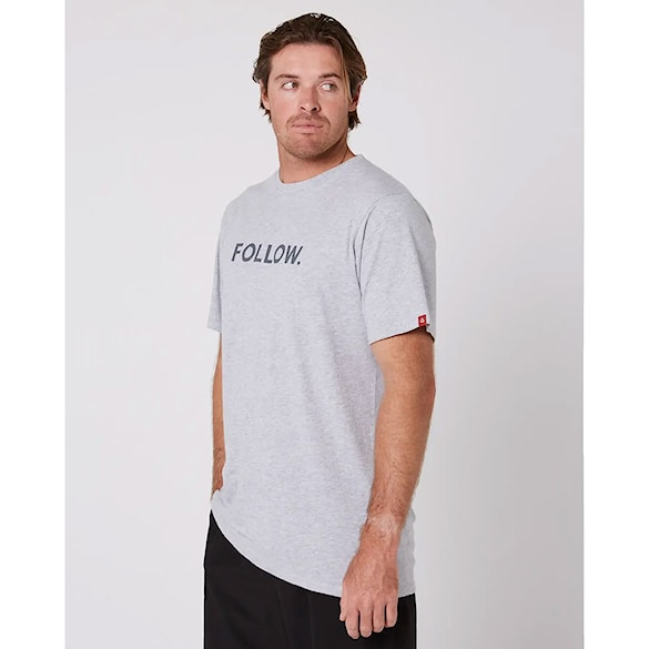 Tričko Follow Logo grey heather 2025 - 3