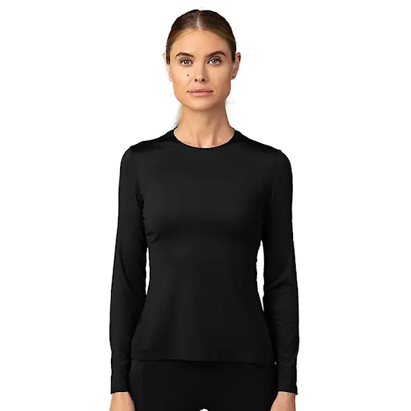 T-shirt Fox Wms Tecbase LS Shirt black 2025 - 1