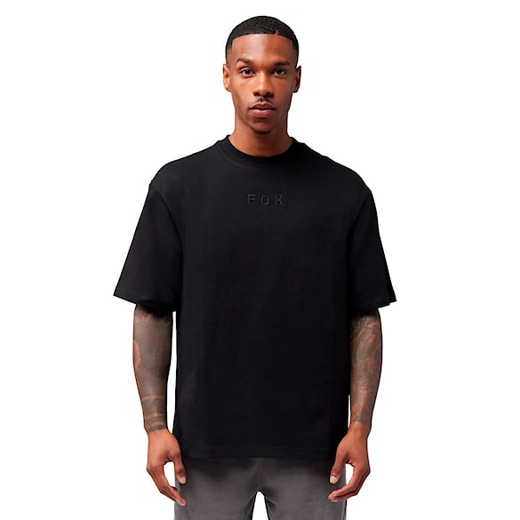 Koszulka Fox Wordmark Heavyweight SS black 2026 - 1