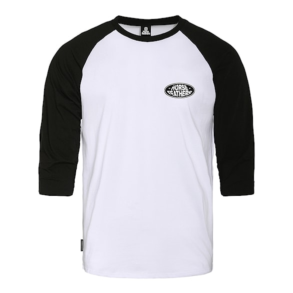 T-shirt Horsefeathers Dynamo Raglan white/black 2025 - 2