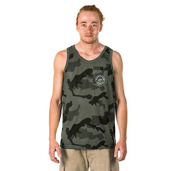 Tílko Horsefeathers Five Tank olive camo 2018 - 1