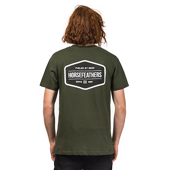 Tričko Horsefeathers Fueled olive 2018 - 1