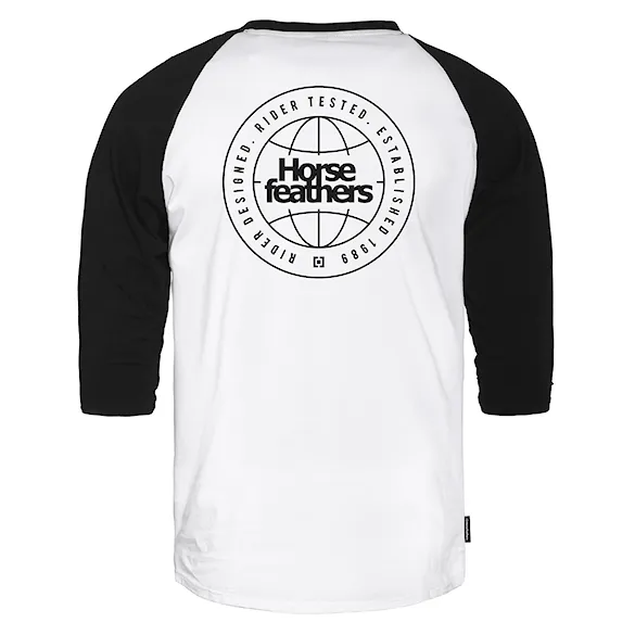 Koszulka Horsefeathers Global Raglan white/black 2026 - 3