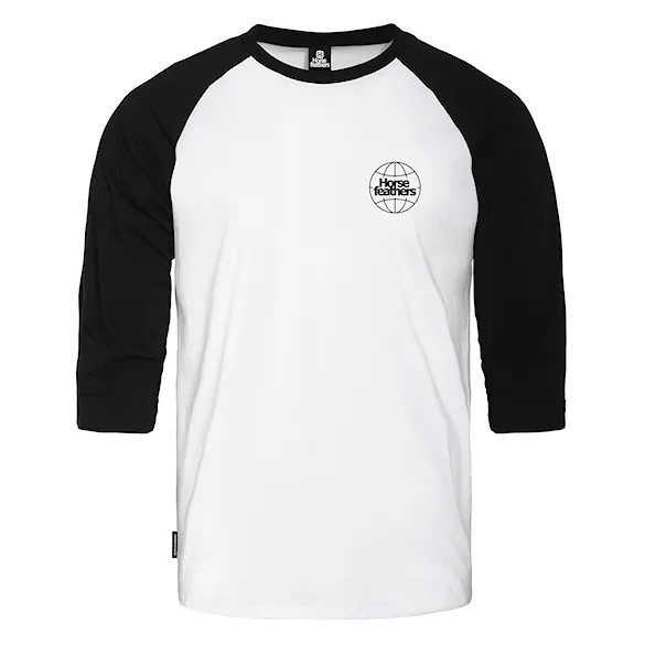 Koszulka Horsefeathers Global Raglan white/black 2026 - 4
