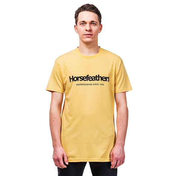 Tričko Horsefeathers Quarter buff yellow 2019 - 1