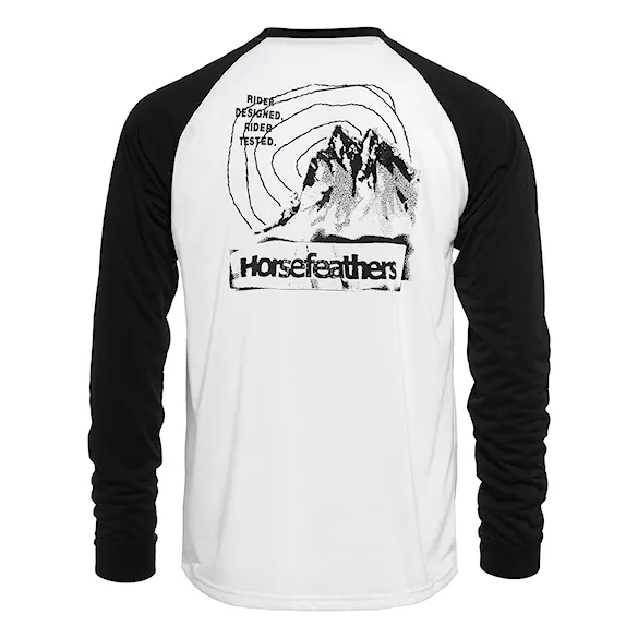 T-shirt Horsefeathers Shank LS white 2025 - 1
