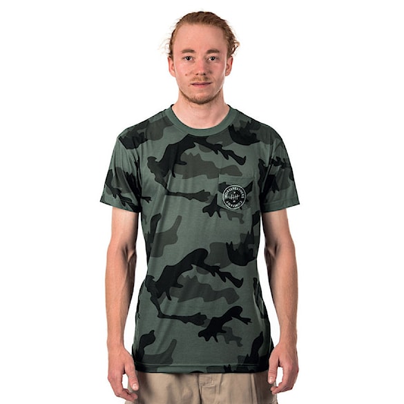 Tričko Horsefeathers Streaky olive camo 2018 - 1