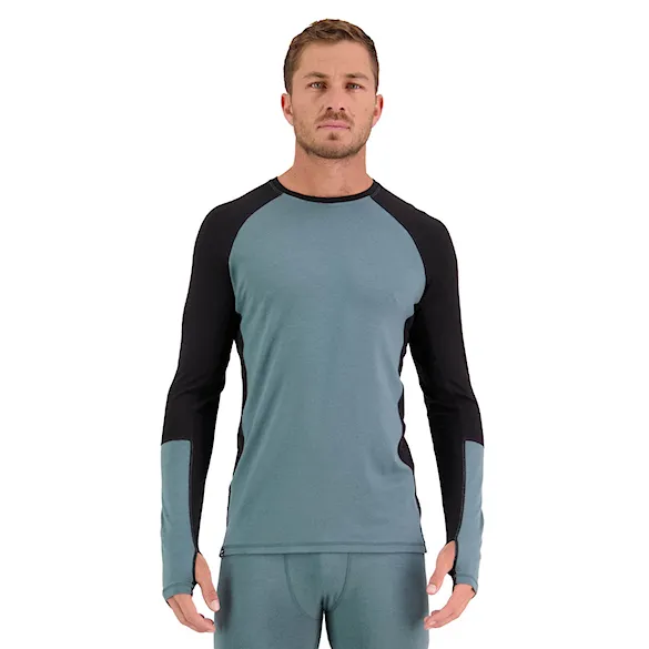 Tričko Mons Royale Olympus LS burnt sage/black 2023 - 1