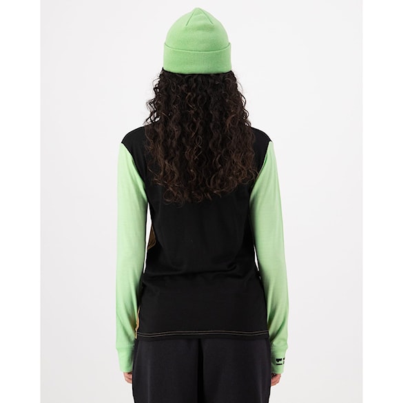 Koszulka Mons Royale Wms Yotei Merino High Neck LS matcha/toffee/black 2026 - 3