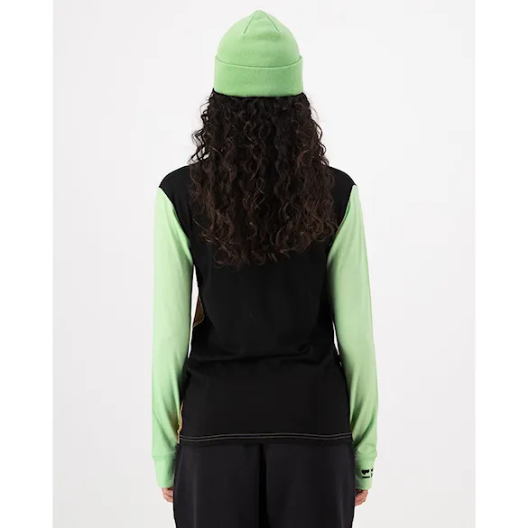 Koszulka Mons Royale Wms Yotei Merino High Neck LS matcha/toffee/black 2026 - 3
