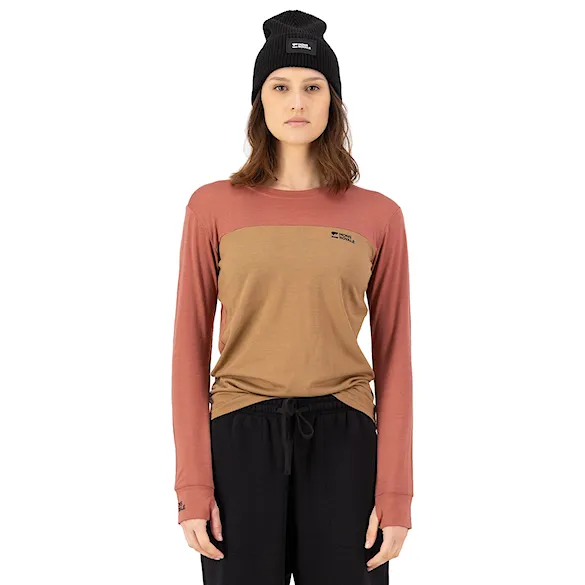 Tričko Mons Royale Wms Yotei Merino LS canyon rose/toffee 2026 - 1