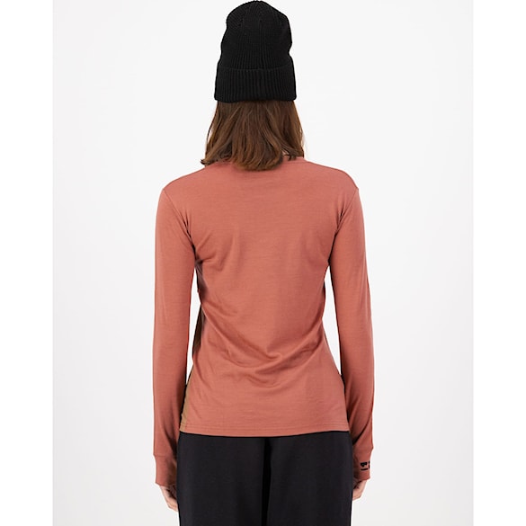 Koszulka Mons Royale Wms Yotei Merino LS canyon rose/toffee 2026 - 2