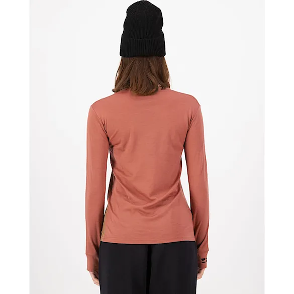 Koszulka Mons Royale Wms Yotei Merino LS canyon rose/toffee 2026 - 2