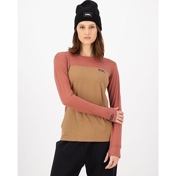 Koszulka Mons Royale Wms Yotei Merino LS canyon rose/toffee 2026 - 4