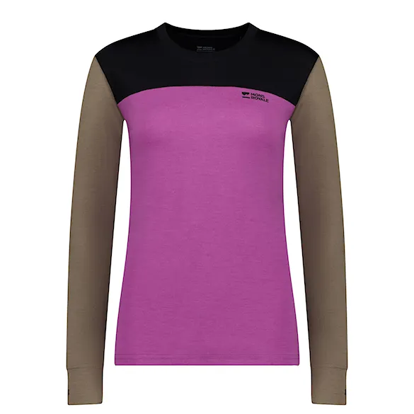Tričko Mons Royale Wms Yotei Merino LS purple bolt/walnut/black 2026 - 3