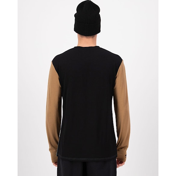 Tričko Mons Royale Yotei Merino LS goblin blue/toffee/black 2026 - 2