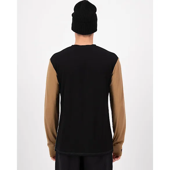 Tričko Mons Royale Yotei Merino LS goblin blue/toffee/black 2026 - 2