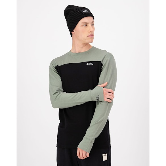 T-shirt Mons Royale Yotei Merino LS willow/black 2026 - 4
