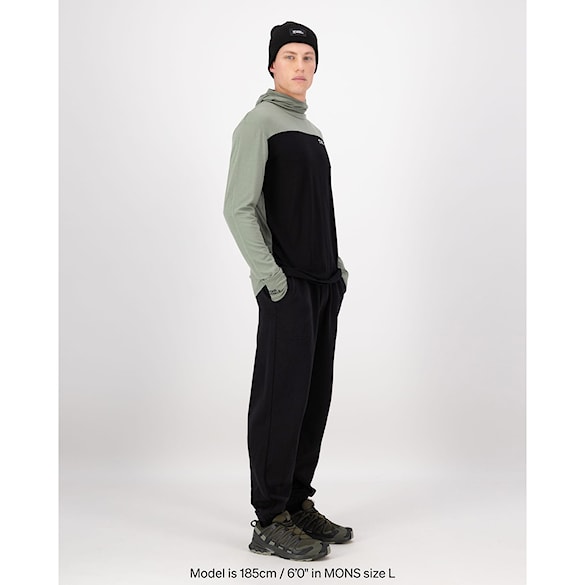 Tričko Mons Royale Yotei Merino Powder Hood LS willow/black 2026 - 6