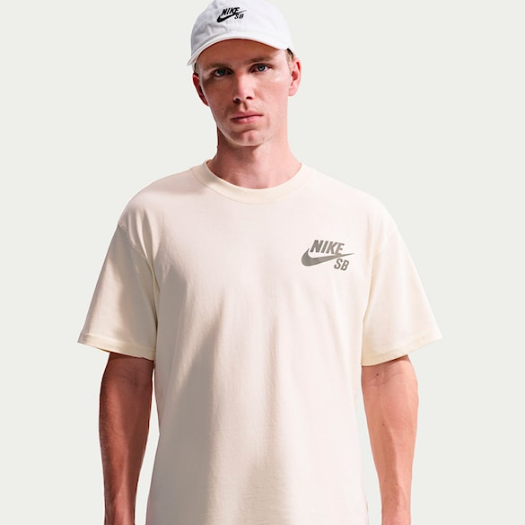 Tričko Nike SB Logo Skate coconut milk 2026 - 4