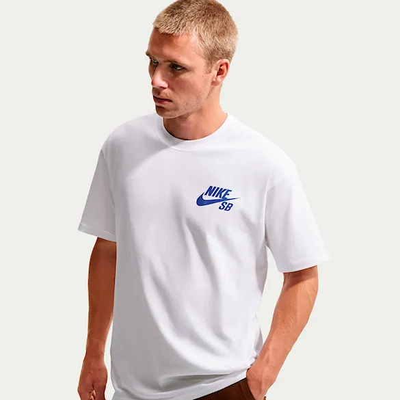 Tričko Nike SB Logo Skate white/game royal 2026 - 3