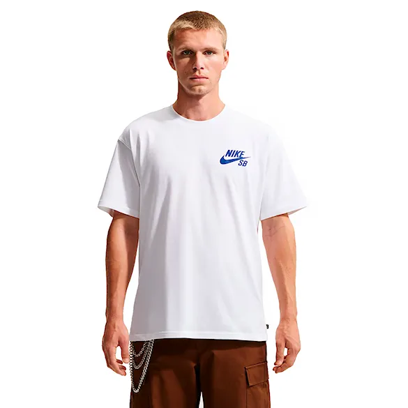 Tričko Nike SB Logo Skate white/game royal 2026 - 1