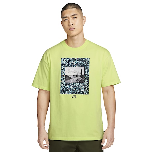 Tričko Nike SB Skatespot lt lemon twist 2023 - 1