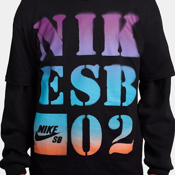Tričko Nike SB Stencil black 2023 - 3