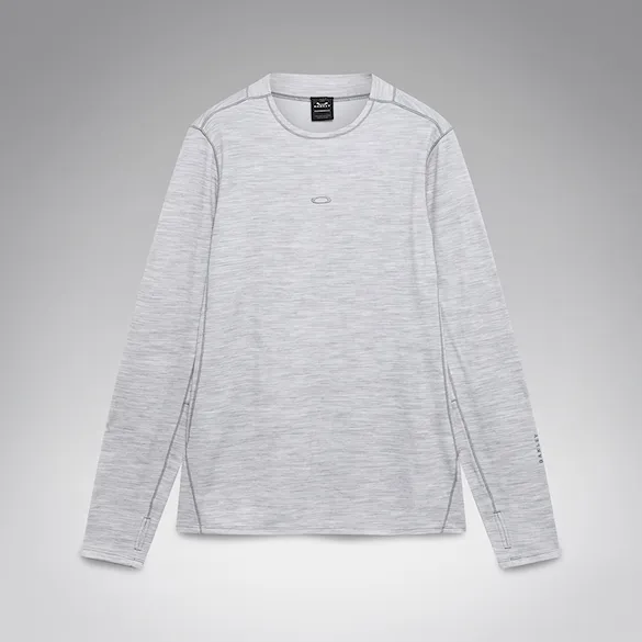 T-shirt Oakley Spruce Wool Ls Base Layer cement melange 2027 - 5