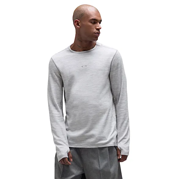 T-shirt Oakley Spruce Wool Ls Base Layer cement melange 2027 - 1