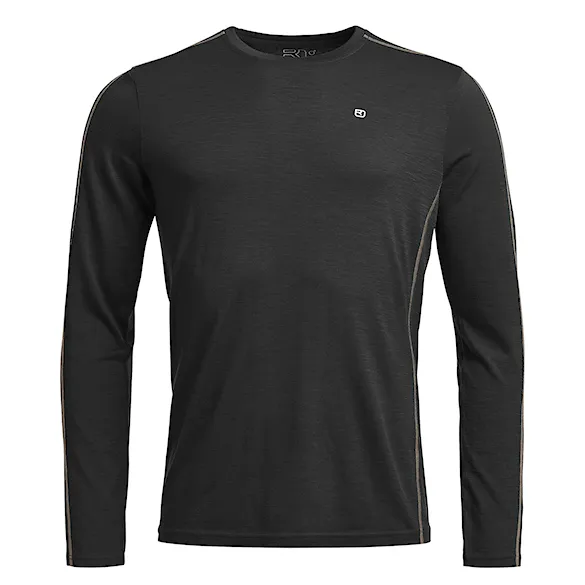 Koszulka ORTOVOX 185 Rock'n'wool Long Sleeve black raven 2026 - 1