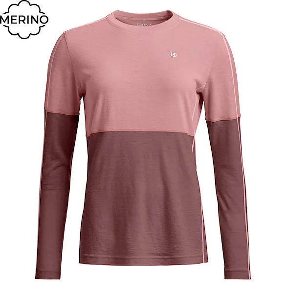 Tričko ORTOVOX Wms 185 Rock'n'wool Long Sleeve dusk rose 2026 - 1