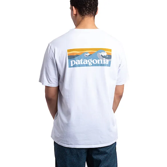 Koszulka Patagonia M's Boardshort Logo Pocket Responsibili-Tee white 2025 - 1