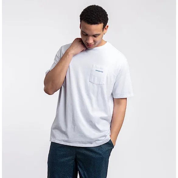 Koszulka Patagonia M's Boardshort Logo Pocket Responsibili-Tee white 2025 - 2