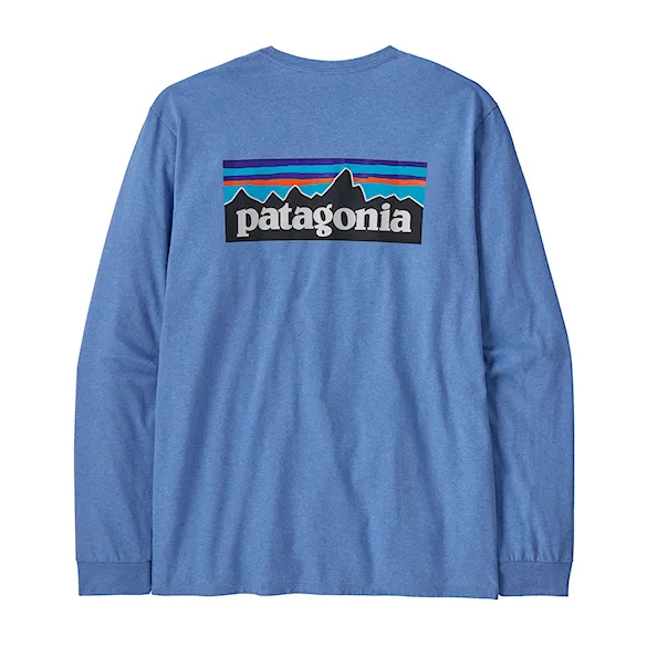 Tričko Patagonia M's L/S P-6 Logo Responsibili-Tee abundant blue 2025 - 1