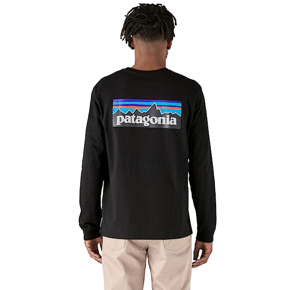Tričko Patagonia M's L/S P-6 Logo Responsibili-Tee black 2026 - 4