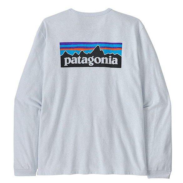 Tričko Patagonia W's L/S P-6 Logo Responsibili-Tee white 2025 - 4