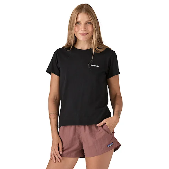 T-shirt Patagonia W's P-6 Logo Responsibili-Tee black 2026 - 3