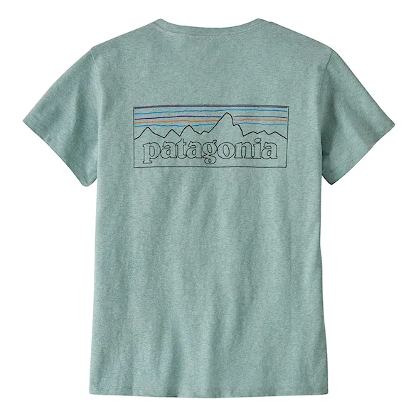 T-shirt Patagonia W's P-6 Logo Responsibili-Tee p-6 outline: virtually blue 2025 - 1