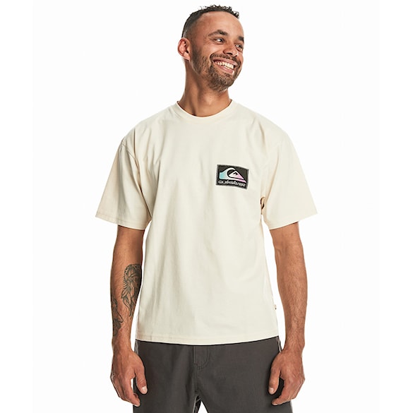 T-shirt Quiksilver Back Flash SS birch 2024 - 2