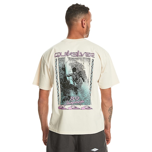 T-shirt Quiksilver Back Flash SS birch 2024 - 1