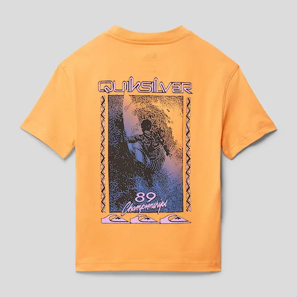 Tričko Quiksilver Back Flash Ss Youth tangerine 2024 - 5